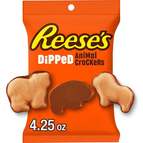 Reese's Individual Snack Candy - Chocolate Peanut Butter Dipped Animal ...