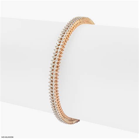 Infinity Shine Diamond Bangle 9K Rose Gold – Maiora Diamonds