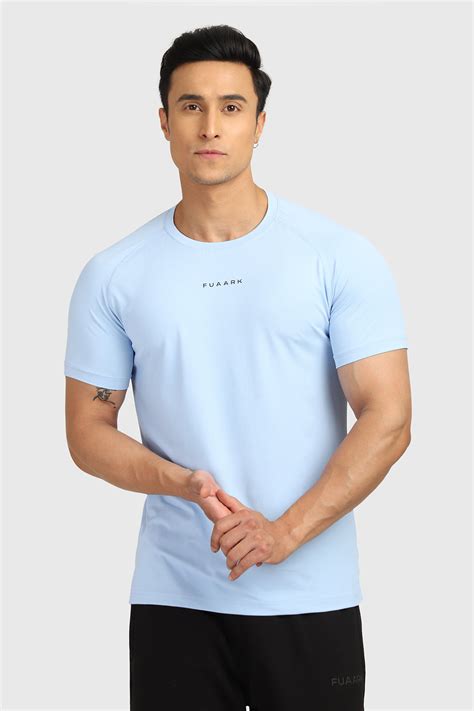 Buy Fuaark Sleek T-shirt Sky Blue | Slim Fit Tshirts – FUAARK