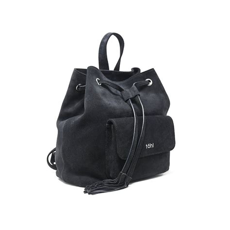 BELMONT SHOULDER BAG - CHARCOAL BLACK - tohl