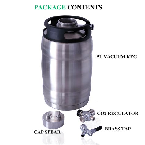 Stainless Steel Beer Barrel Commercial Keg Portable Home Brew Draft ...