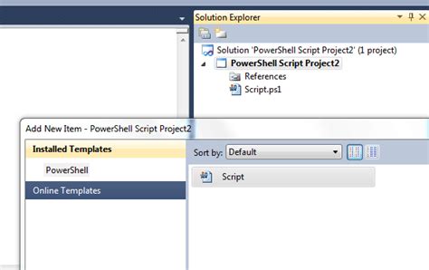 Image result for PowerShell UI in Visual Studio 2019