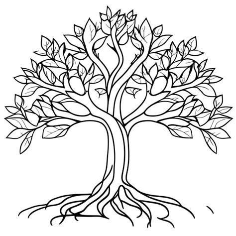Image result for Tree Line Art Vector