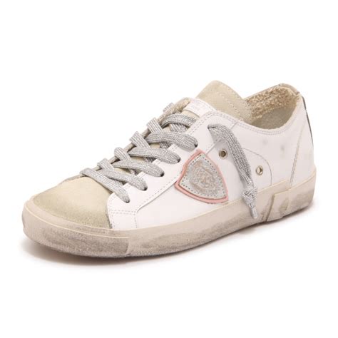 6194AZ SNEAKER DONNA PHILIPPE MODEL PRSX LOW WOMAN VINTAGE EFFECT SHOES