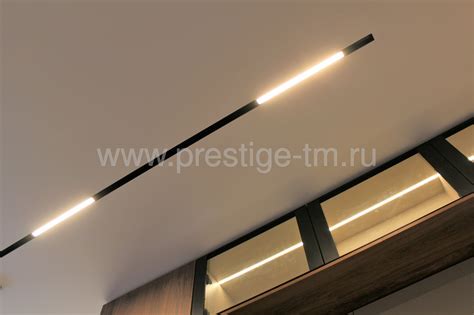 Кухня-гостиная с трек-системой LUMINOTTI SLIMLINE