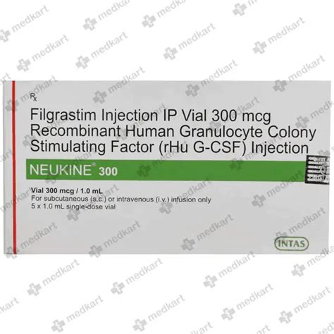 NEUKINE 300MCG INJECTION VIAL 1 ML: Uses, Price, Side effects & Generic ...