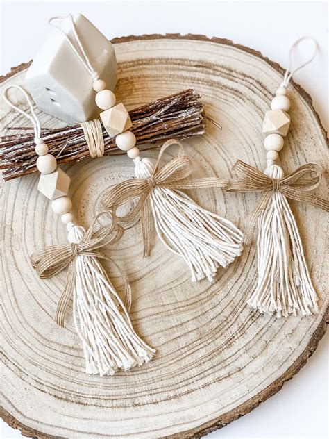 diy neutral christmas ornaments