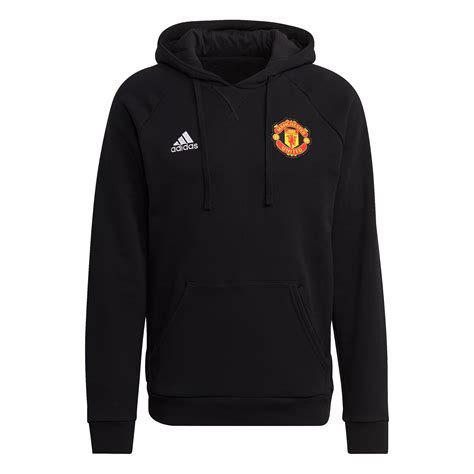 adidas Manchester United Travel Hoodie 2021-2022 Zwart - Voetbalclub