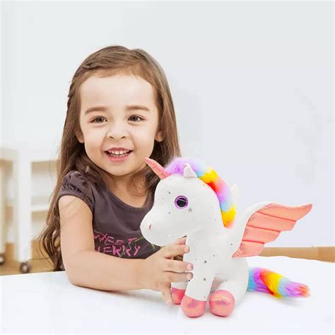 Buy Locmetur Unicorn Stuffed Animal 12 inch Cuddly Plush Toys Girls ...