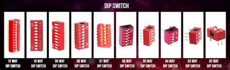 Electronic Spices Manual 4 Way Dip Switches Standard Profile Bd04 Pack ...