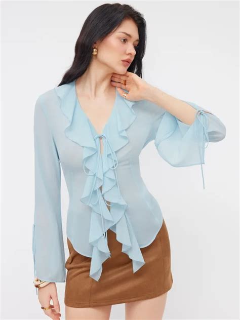 Ruffle Placket Blouse | Savana | Bestsellers