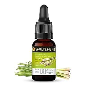 Soulflower Lemongrass Essential Oil | Hair Fall Control, Hair Shine ...