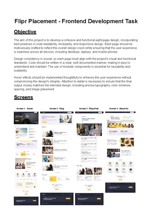 Flipr Placement-Task-Frontend - Flipr Placement - Frontend Development ...