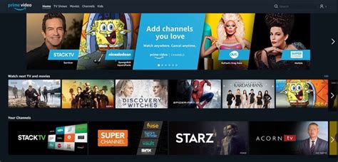 Image result for Prime Video Channels