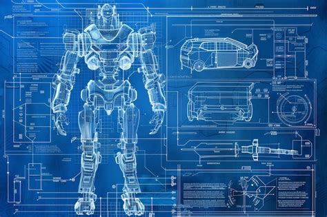 Robot blueprint Images - Free Download on Freepik