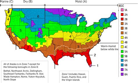 IECC Climate Zones | Printable Map Of USA