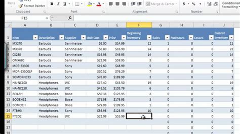 Image result for Stock Control Using Excel
