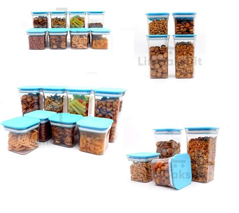 Buy LIMBAKSHIT - Unbreakable Clear Plastic Air Tight Container For Dry ...