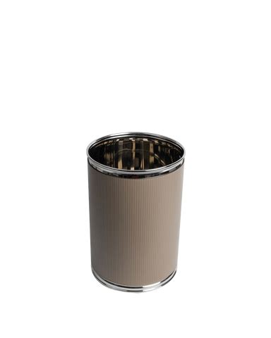 Sophisticated Taupe Leather Paper Bin: Elevate Your Space Now – Maison SIA