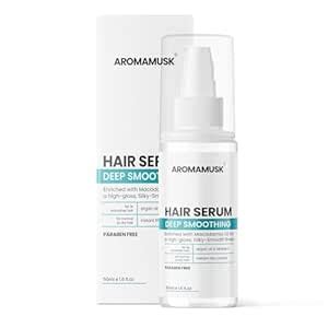Buy AromaMusk Hair Serum for Frizz-free, Smooth Hair, with Macadamia ...