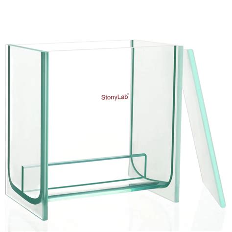 stonylab Glass Square TLC Developing Tank, Heavy Duty Borosilicate ...