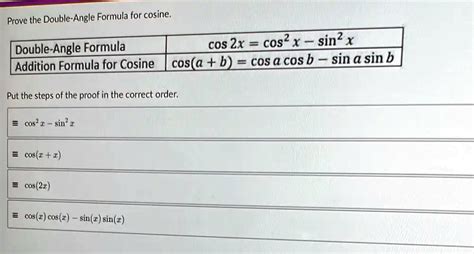 Image result for Cosine Double Angle Formula