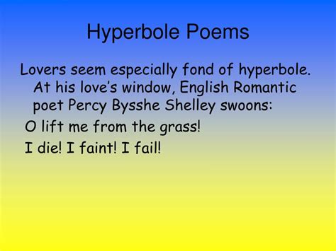 Image result for Hyperbole Poem Examples