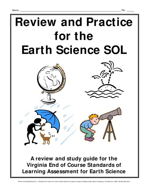 Review And Practice For The Earth Science Sol PDF Form - FormsPal