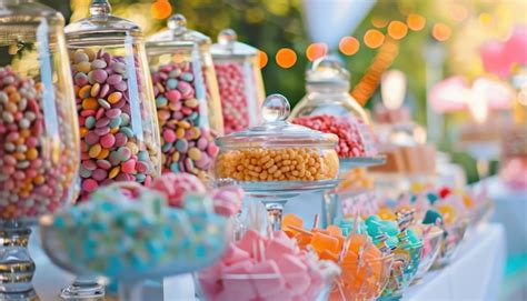 Image result for Colorful Candy Buffet