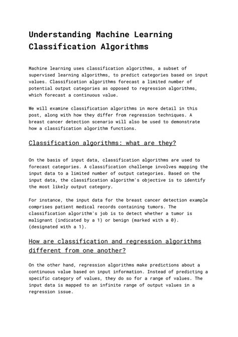 Image result for Classification Algorithms Chart Machine Learning