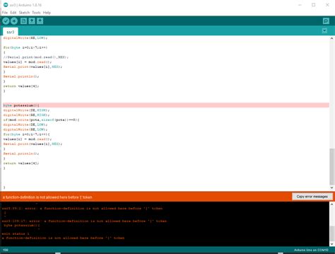 How to Solve Arduino Error a Function Definition Is Not Allowed Before Token 的图像结果