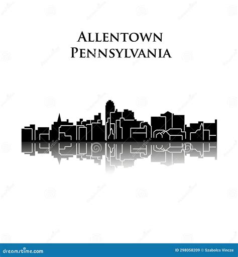 Allentown, Pennsylvania stock illustration. Illustration of allentown - 298058209
