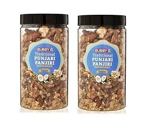 BUBBY G Punjabi Panjiri |Pure, Natural, No Preservatives Added 500 gm ...