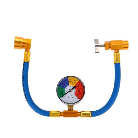 Aupoko R134A AC Refrigerant Charge Hose, 1/2’’ Acme Can Opener Tap ...