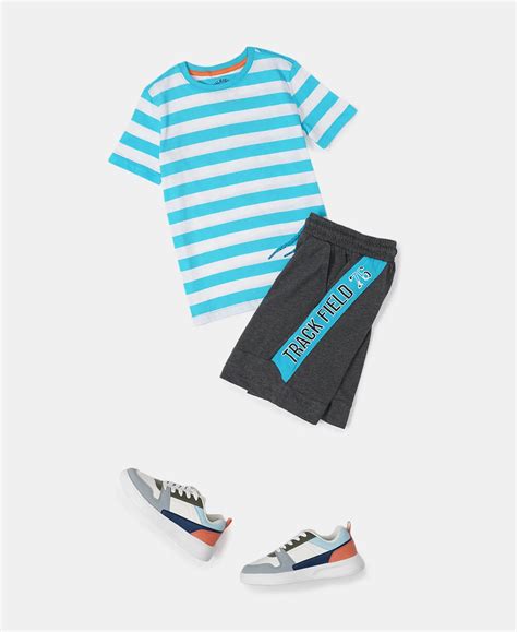 Buy Boy's Super Combed Cotton Rich Graphic Printed Shorts with Contrast ...