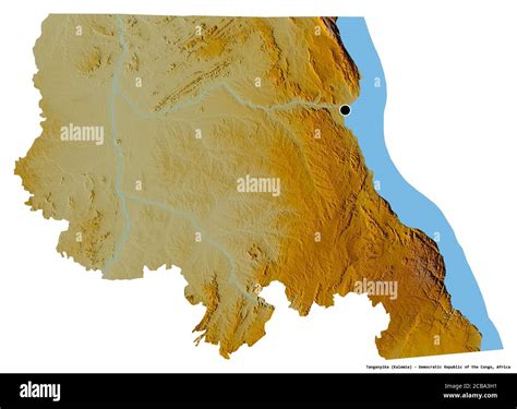 Shape of Tanganyika, province of Democratic Republic of the Congo, with ...