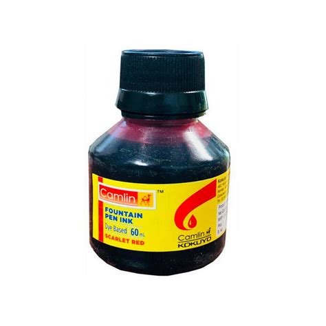 Camlin Fountain Pen Ink Set: Dye-Based Black, Blue and Red Ink – Bbag ...