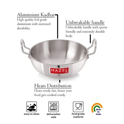 Buy Aluminium Kadai With Handle Online | HAZEL – HAZEL Kitchenware