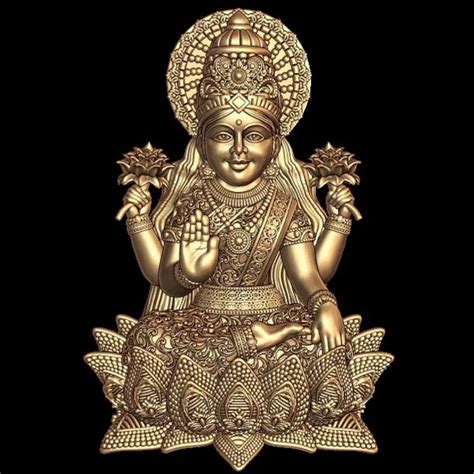 Laxmi Mata 3D Model - Divine Goddess of Wealth and Prosperity