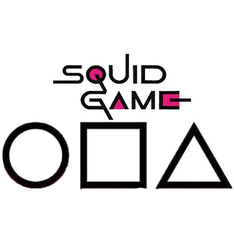 Squid Game Logo Sticker | Black and White with Pink Letters