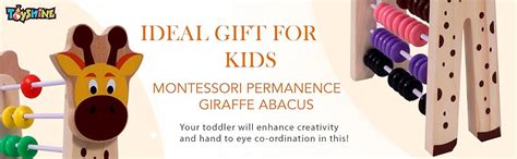 Buy Toyshine Giraffe Wooden Abacus And Learning Play Center - Multi ...
