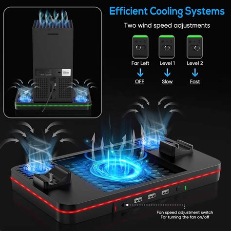 Buy Cooling Stand for Xbox Series X/S with Charging Dock, MENEEA ...