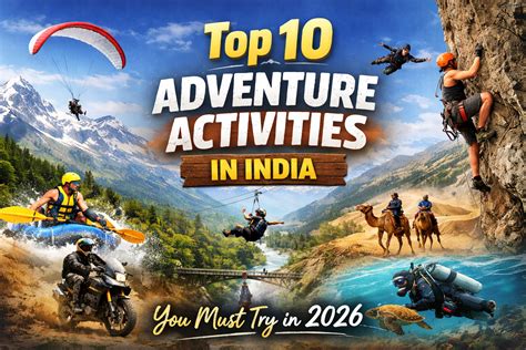 Top 10 Adventure Activities in India You Must Try in 2026 – Thrill Factory