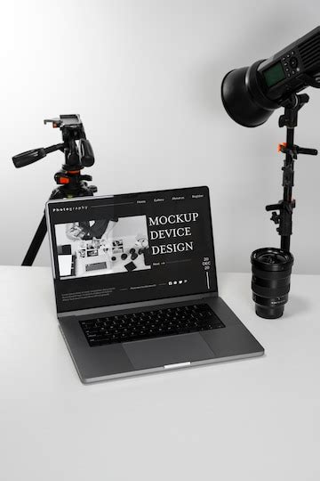 Device in studio mockup | Premium PSD