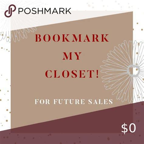 BOOKMARK MY CLOSET FOR FUTURE SALES! | Bookmark, Happy shopping, Love notes