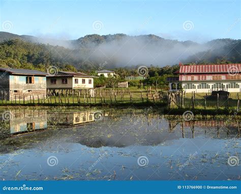 Malaysian Village, Borneo Island Stock Photo - Image of island, country ...