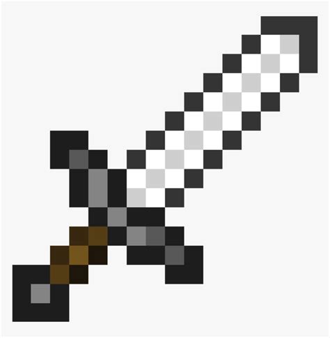 Minecraft Iron Sword Png - Minecraft Iron Sword Transparent, Png ...
