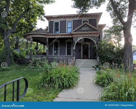 Italianate Style Architecture Historic Home Stock Photo - Image of ...