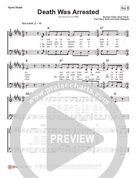 Death Was Arrested (Simplified) (North Point Worship) - PraiseCharts