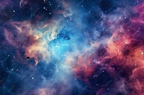 Premium AI Image | Nebula galaxies and dust in space Abstract background